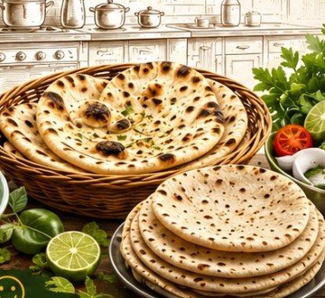 Indian breads from Khana Wala