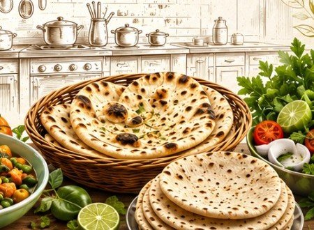 Roti and naan